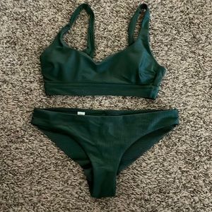 Small Aerie Emerald Green Swim suit